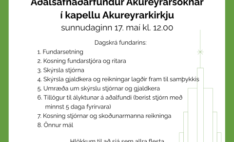 Aðalsafnaðarfundur Akureyrarsóknar