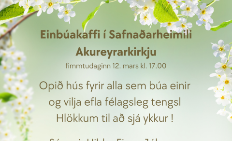 Einbúakaffi í Safnaðarheimilinu