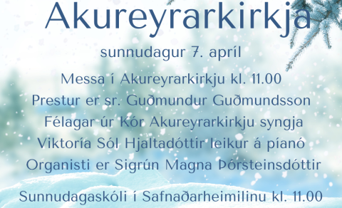Akureyrarkirkja 7. apríl