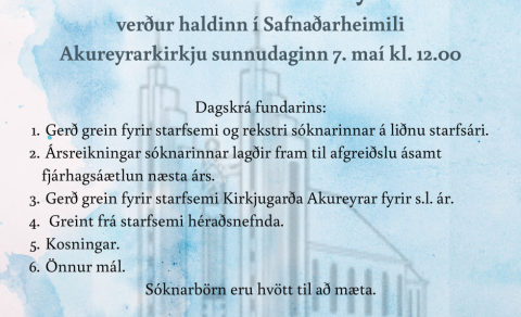 Aðalsafnaðarfundur Akureyrarsóknar