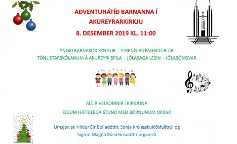 Aðventuhátíð barnanna sunnudaginn 8. desember kl. 11:00