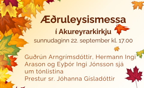 Æðruleysismessa í Akureyrarkirkju