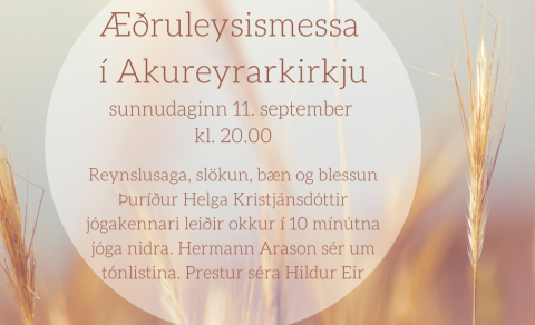 Fyrsta æðruleysismessa vetrarins