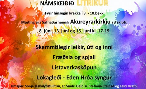 LITRÍKUR - sumarnámskeið fyrir hinsegin krakka í 8. - 10. bekk