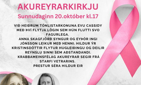 Bleik messa í Akureyrarkirkju sunnudaginn 20. október