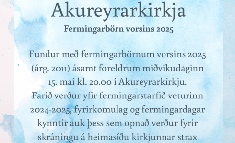 Fermingarbörn vorsins 2025