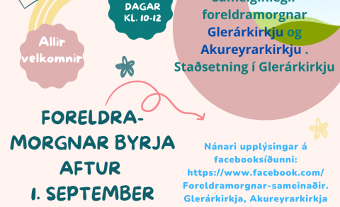 Foreldramorgnar byrja 1.september!
