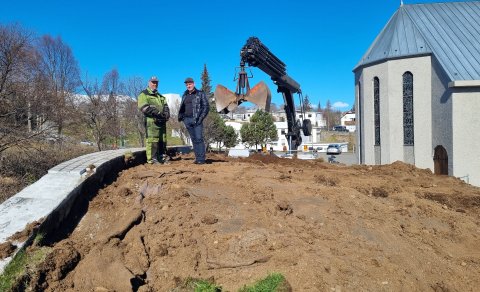 Framkvæmdir við Akureyrarkirkju