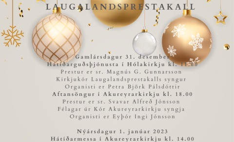 Akureyrar- og Laugalandsprestakall um áramót