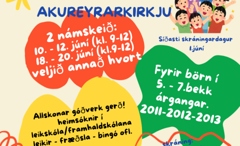 Góðverkadagar - sumarnámskeið fyrir krakka í 5. - 7. bekk