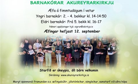 Barnakórastarfið hefst 12. september