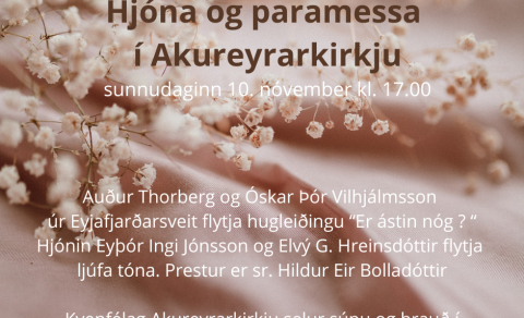 Akureyrarkirkja sunnudaginn 10. nóvember