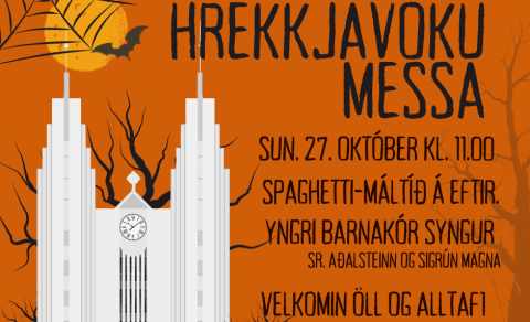 Hrekkjavökumessa sunnudaginn 27. október kl. 11.00