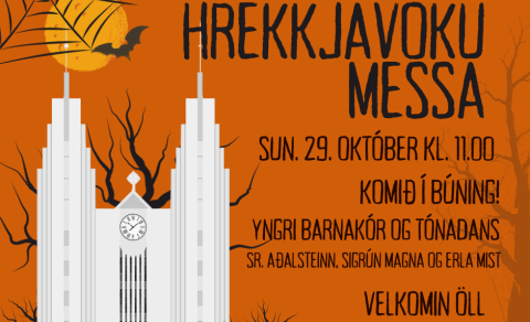 Fjölskyldustund - Hrekkjavökumessa í Akureyrarkirkju