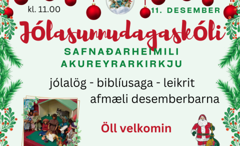 síðasti sunnudagaskólinn fyrir jól !