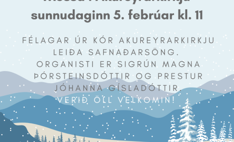 AFLÝST VEGNA VEÐURS!  Sunnudagurinn 5. febrúar