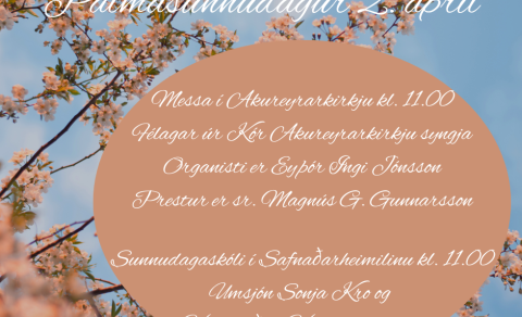 Pálmasunnudagur í Akureyrarkirkju