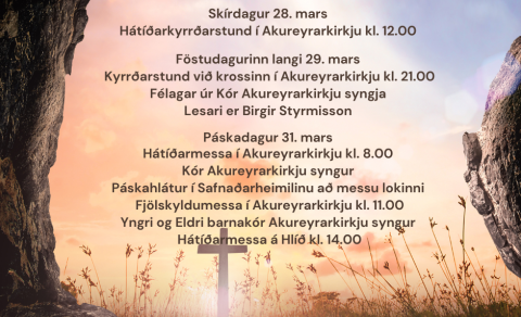 Akureyrarkirkja um páska