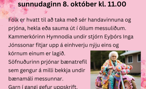 Prjónamessa í Akureyrarkirkju