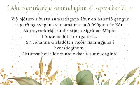 Sumarmessa í Akureyrarkirkju
