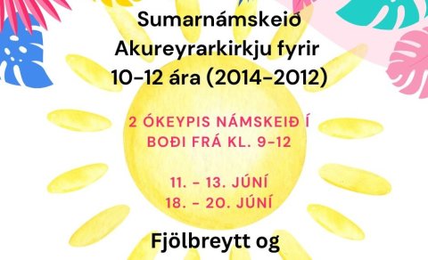 Sumarnámskeið Akureyrarkirkju