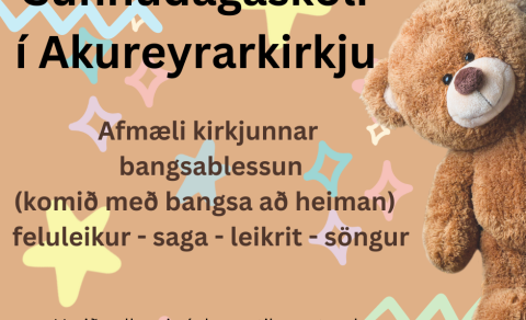 Afmælis-sunnudagaskóli + Bangsablessun 20.nóvember