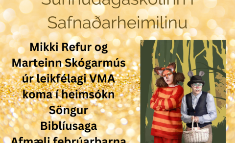 Skemmtileg heimsókn í sunnudagaskólann 18.febrúar
