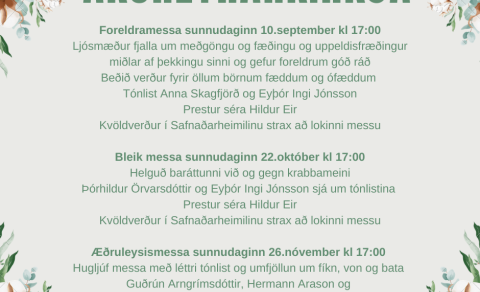Þemamessur í Akureyrarkirkju í vetur