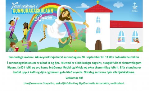 Sunnudagaskólinn byrjar 20. september